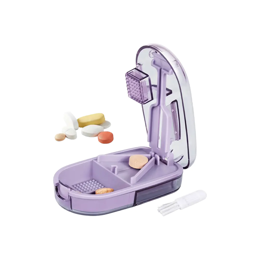 Pemotong & Penghancur Pil 3-in-1 dengan Penyimpanan