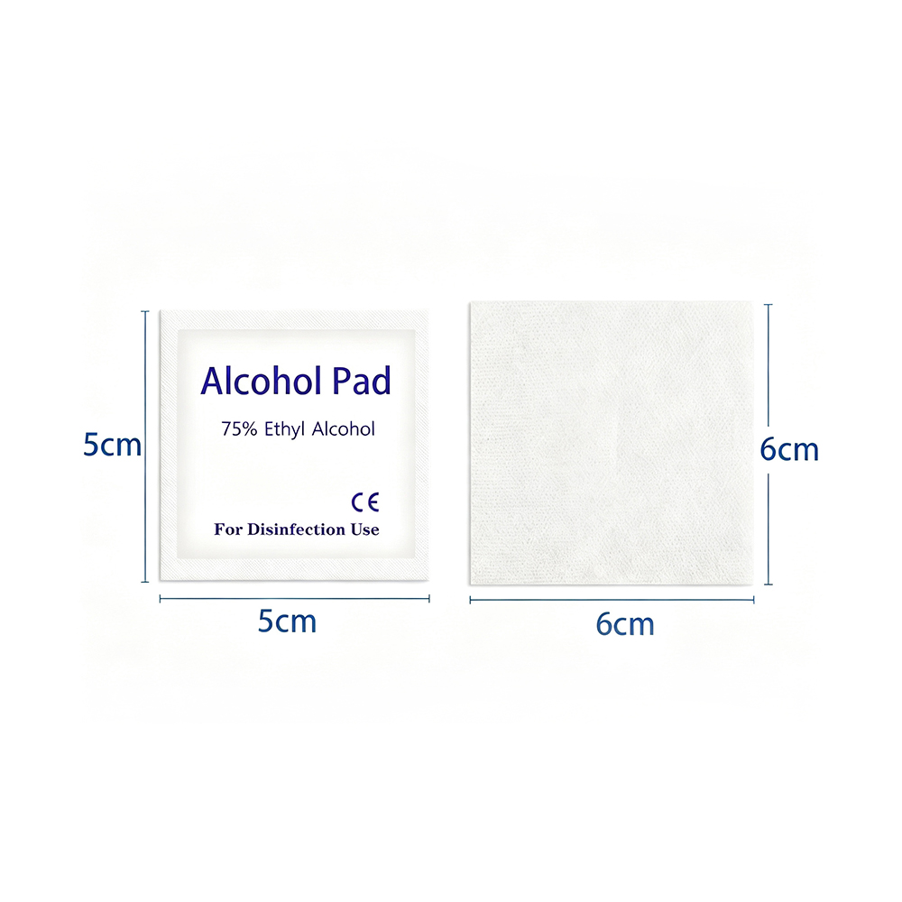 Bantalan Disinfeksi Sekali Pakai Alkohol 75%.