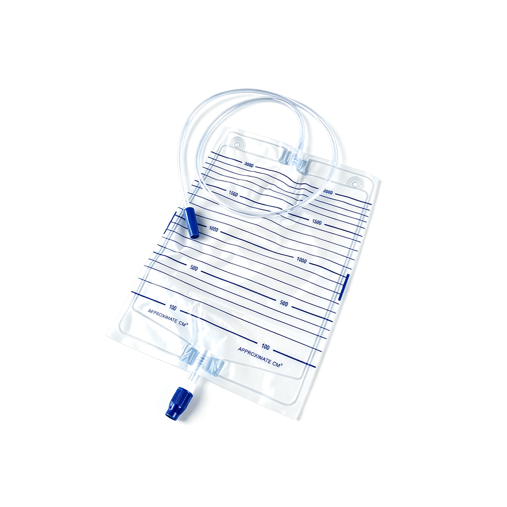 1000ml/1500ml/2000ml Tas Urine Desain Anti Bocor Kelas Medis Presisi dengan Katup Sekrup